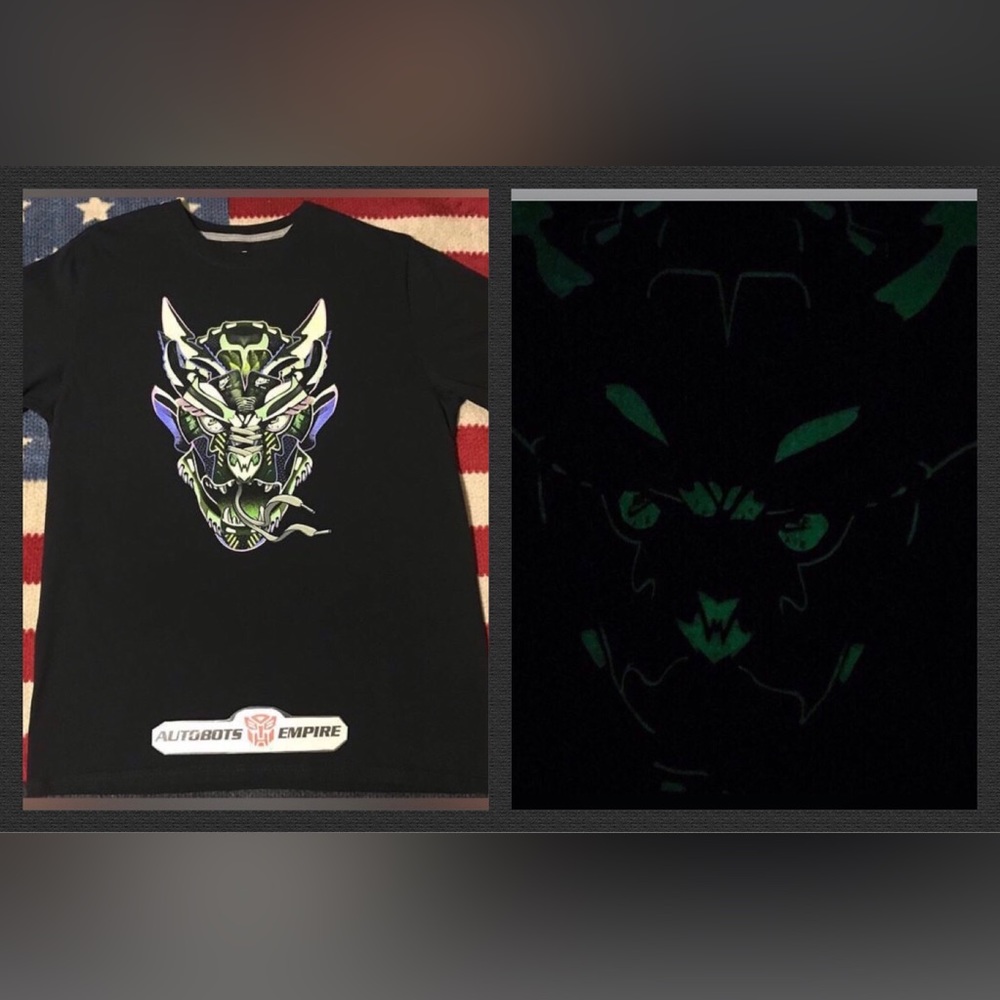 Vintage Nike AIR MAX 90 SHOE MASK DEMON Glow In The Dark Shirt L Supreme Sb Kb 1